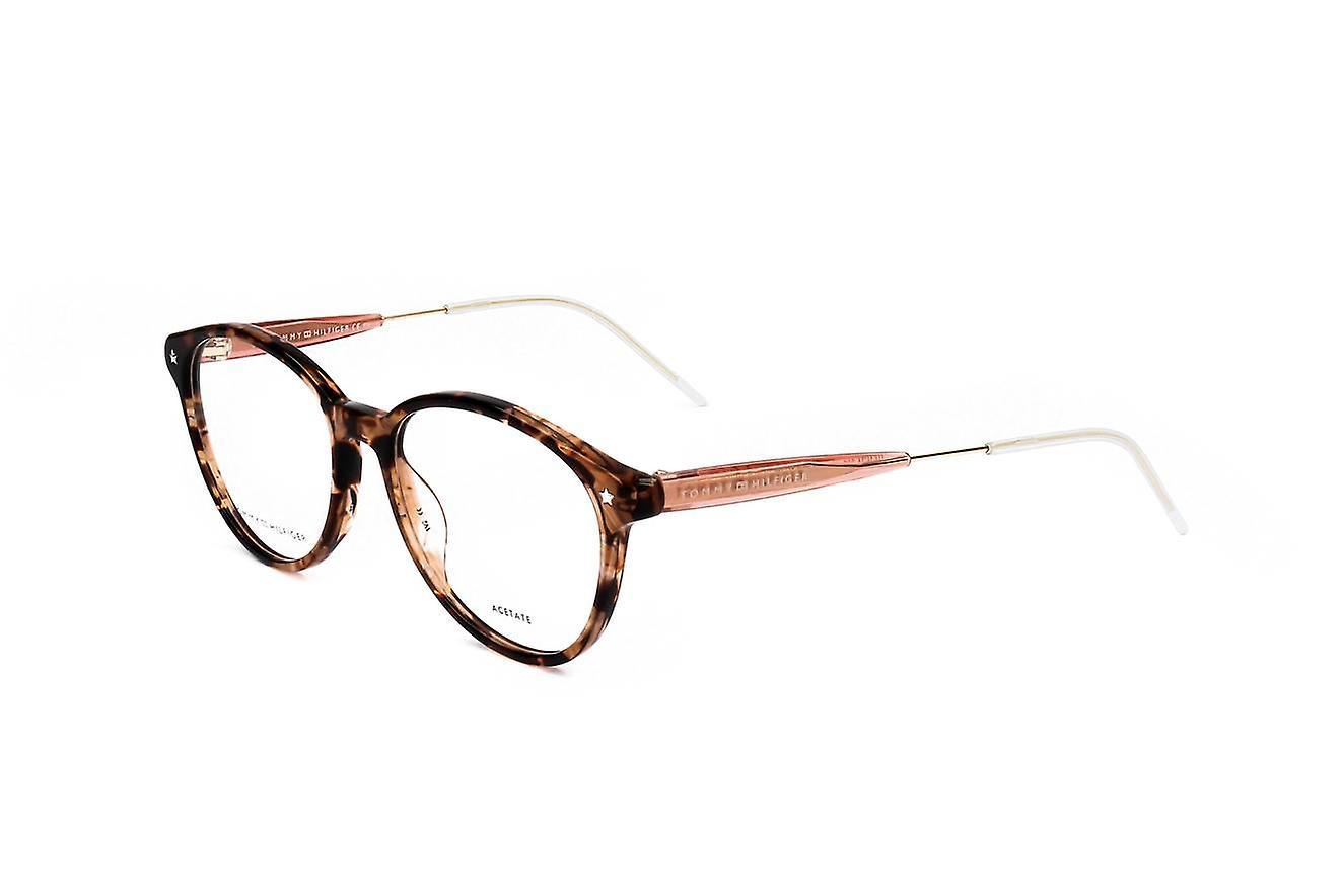 Eyewear Frames Tommy Hilfiger TH 1634 086 DARK HAVANA 49/16/140 WOMAN Brown 49 mm