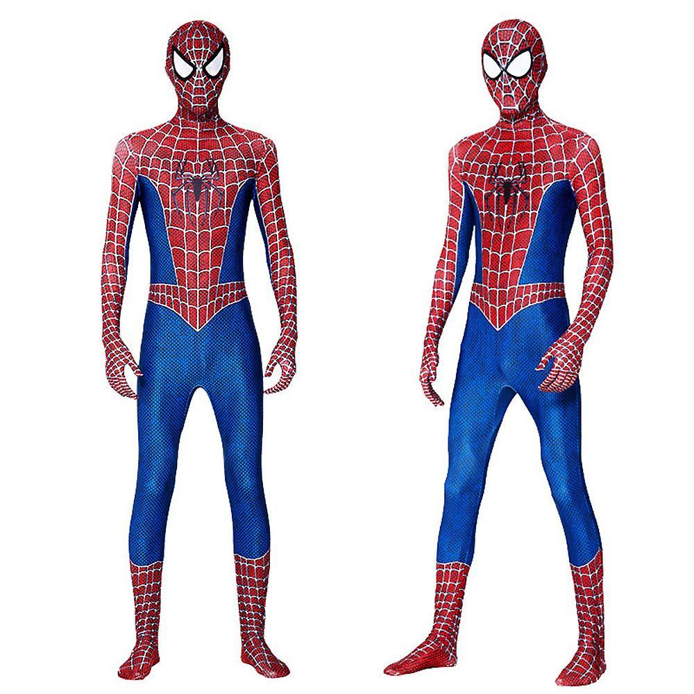 Ochime Men's Superhero Marvel Spider-man Bodysuit Costume Halloween Cosplay Costumes Spiderman Costume Adult 190