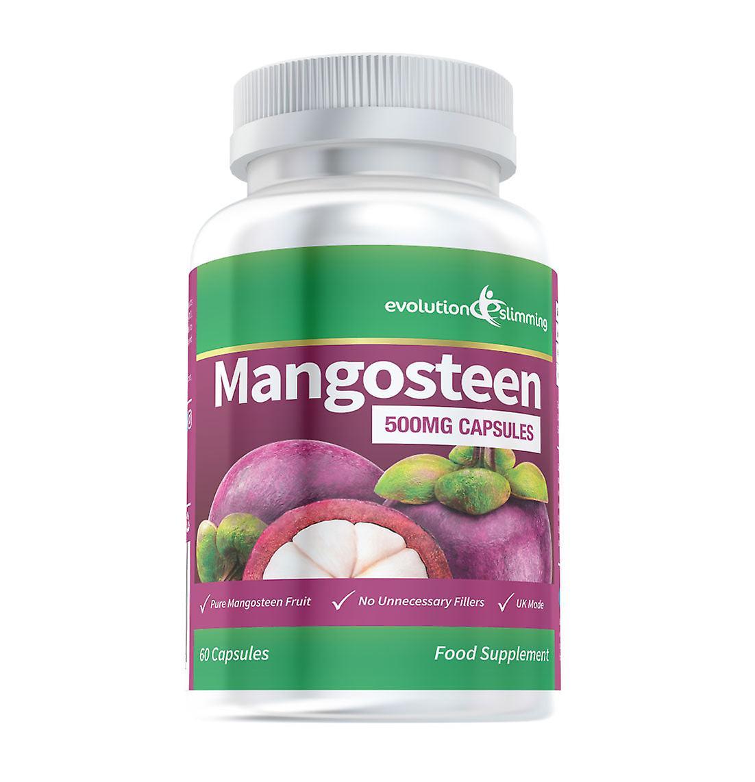 Mangosteen 500mg Capsules - 60 Capsules - Antioxidant - Evolution Slimming