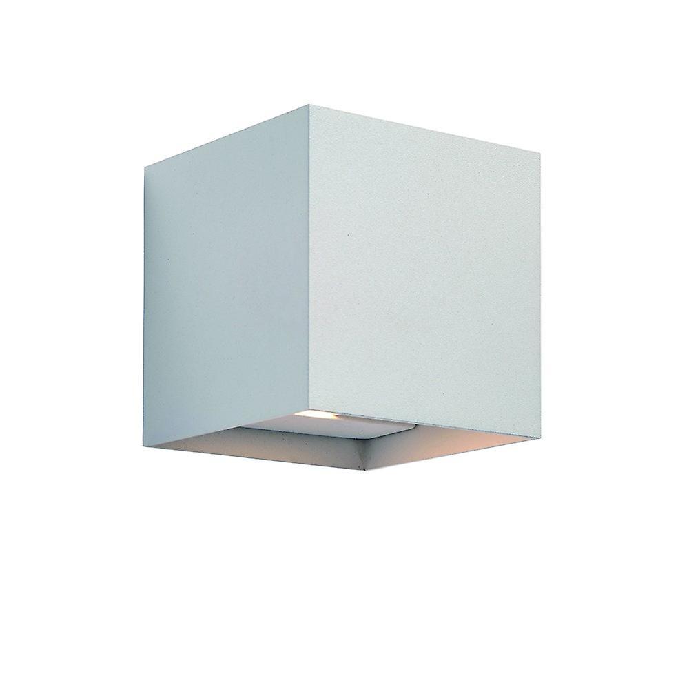 Saxby Lighting (Poole) Glover Cct Outdoor Up Down Wall 2 Light Wall IP44 5W Matt White Paint