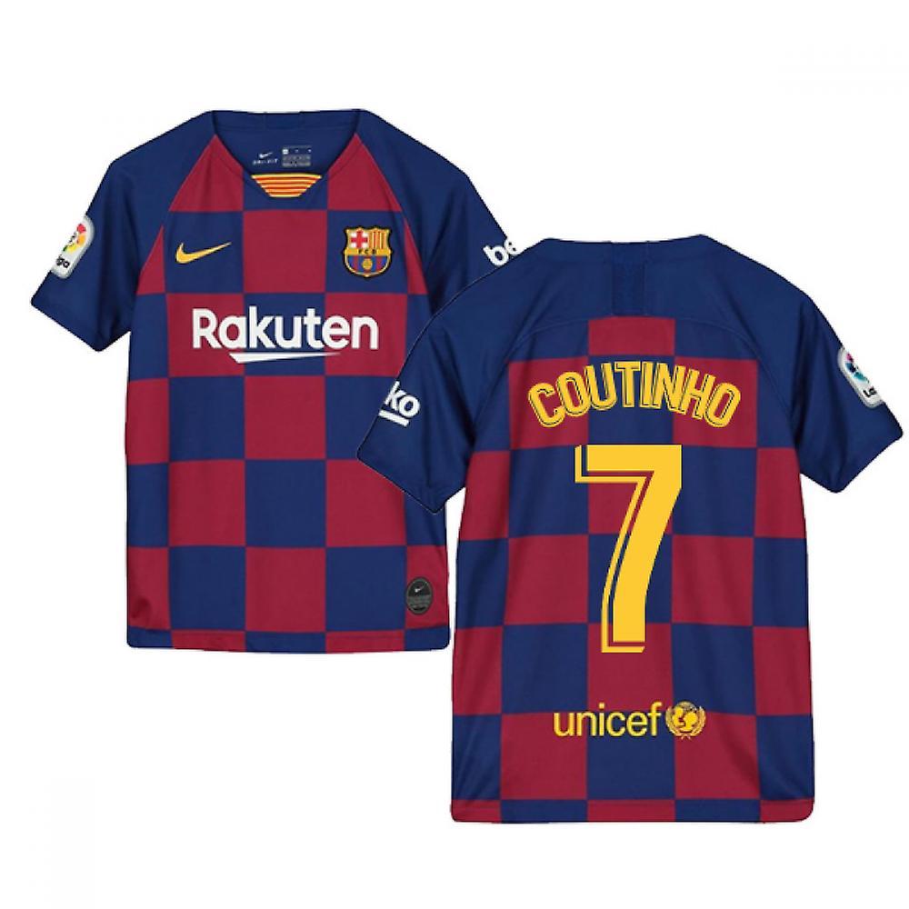 2019-2020 Barcelona Home Nike Shirt (Kids) (COUTINHO 7) Red SB 25-27 inch Chest (66/69cm)