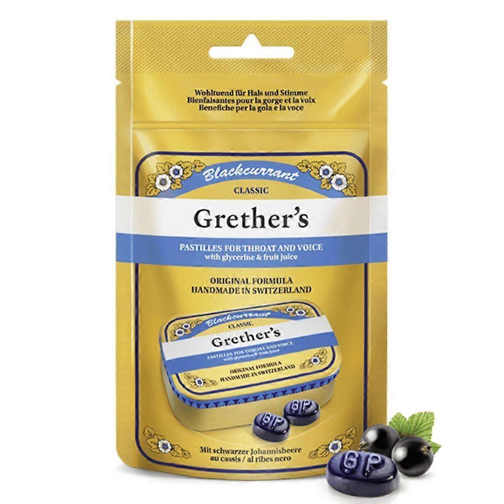 Grethers Grether's Blackcurrant Pastilles Pouch 110g