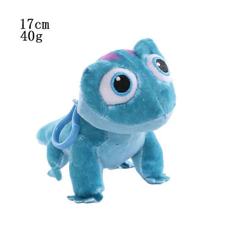 Redkid 17-27cm  Movie Frozen 2 Chameleon Bruni Elsa Plush Stuffed Toys Anime Cute Figure Keychain Pendant Doll Kids Birthday Gift A CHINA