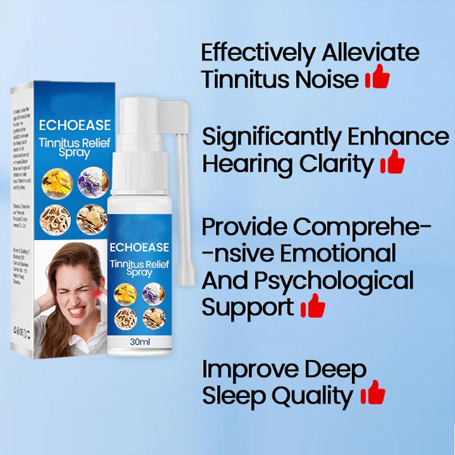 Frusde Echo Ease Tinnitus Relief Spray, Ear Care Spray, Tinnitus Relief For Ringing Ears, Tinnidrop Tinnitus Relief Spray, Relieves Tinnitus Ear Ba...