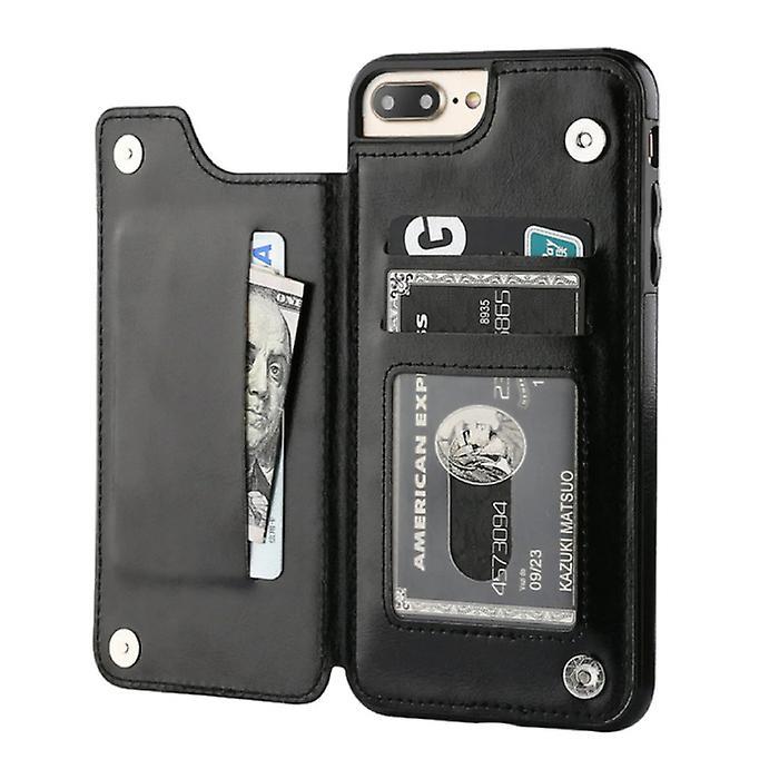 Stuff Certified ® Stuff Certified® Retro iPhone 11 Pro Leather Flip Case Wallet - Wallet Cover Cas Case Black