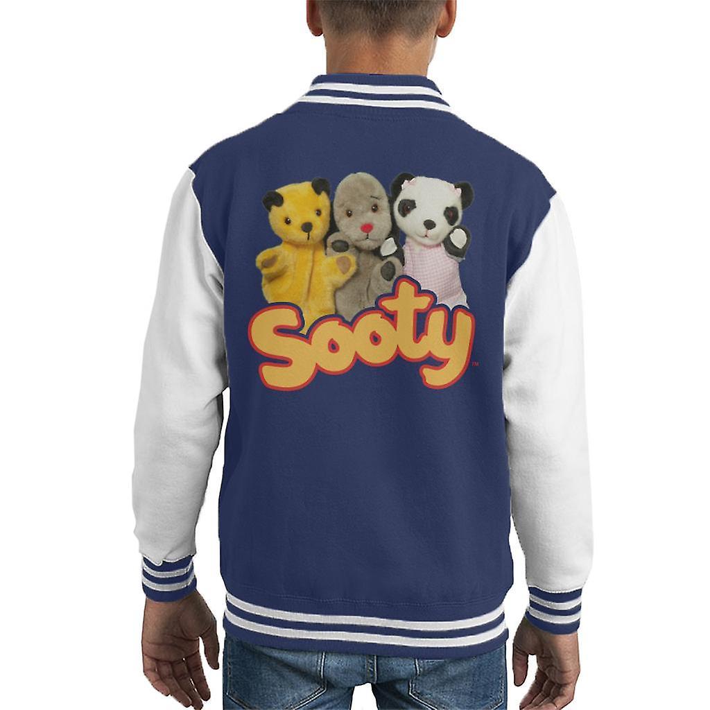 Sooty Sweep & Soo Kid's Varsity Jacket Navy/White Large (9-11 yrs)