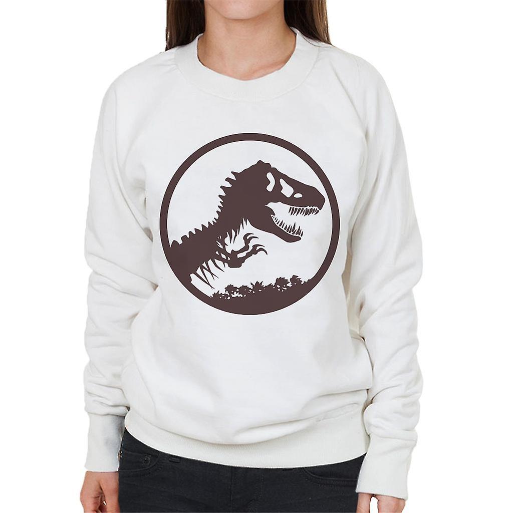 Jurassic Park T Rex Skeleton Icon Women's Sweatshirt White Medium