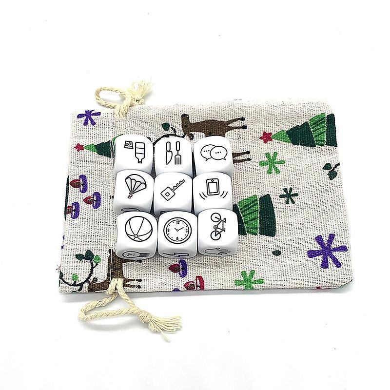 Slowmoose Dice Telling Story With Bag Game - Imagine Magic Acrylic dice