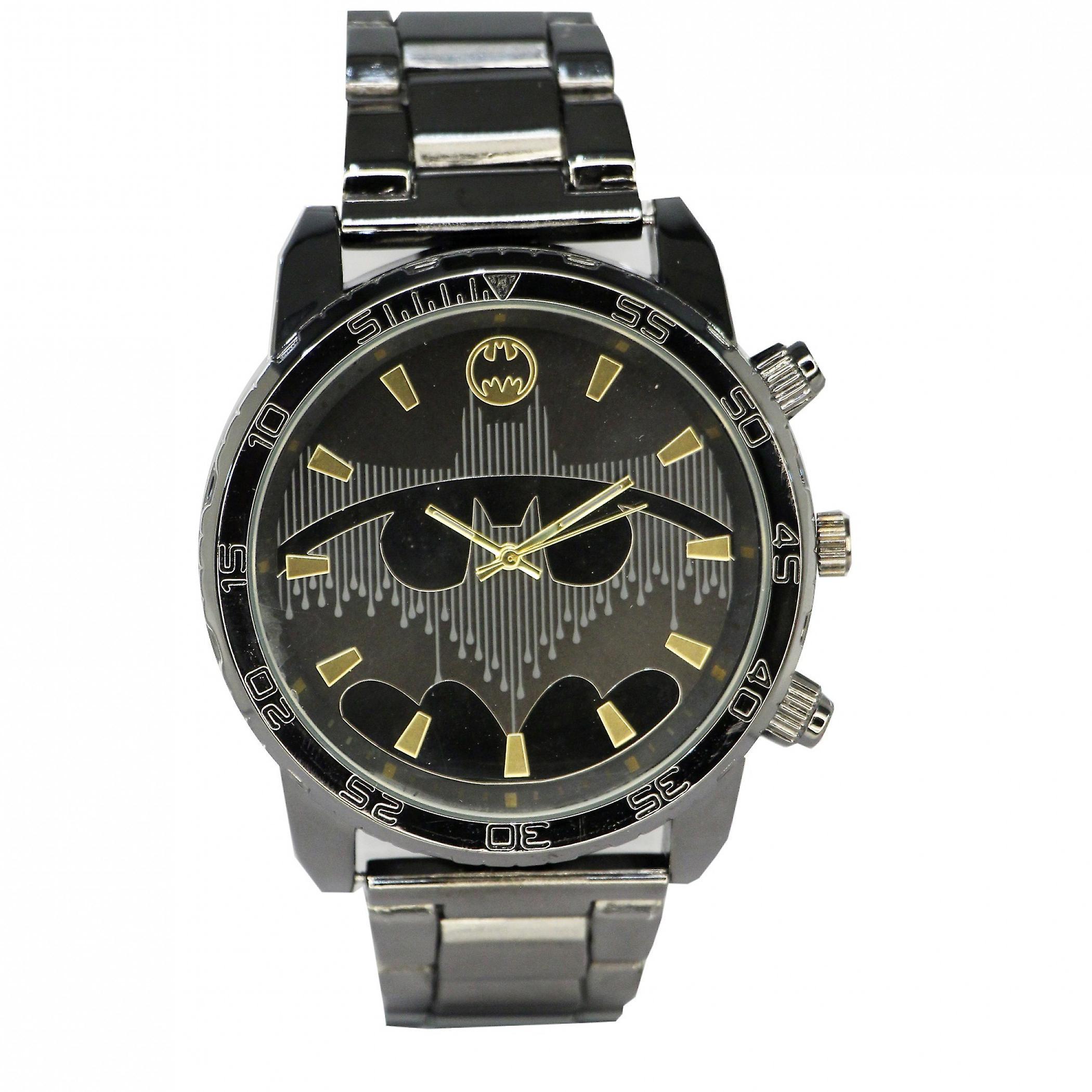 DC Comics Batman Gunmetal Analog Watch Black