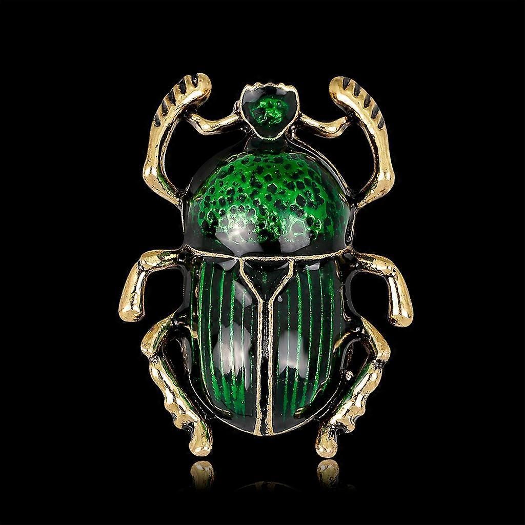 unbrand Insect Brooch Pin Set for Women Men Party Brooch Pin Crystal Pin Green