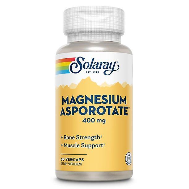 Solaray Magnesium Asporotate 400 Mg | Aspartate, Orotate & Citrate Complex | Healthy Heart, Muscle, Nerve & Circulatory Support 60 Vegcaps