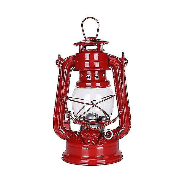 Trumsen 1pc Handheld Oil Lamp Retro Kerosene Lamp Camping Light Lantern Outdoor Indoor Nightlights Camping Lamp Tool Ourdoor Outdoor Red