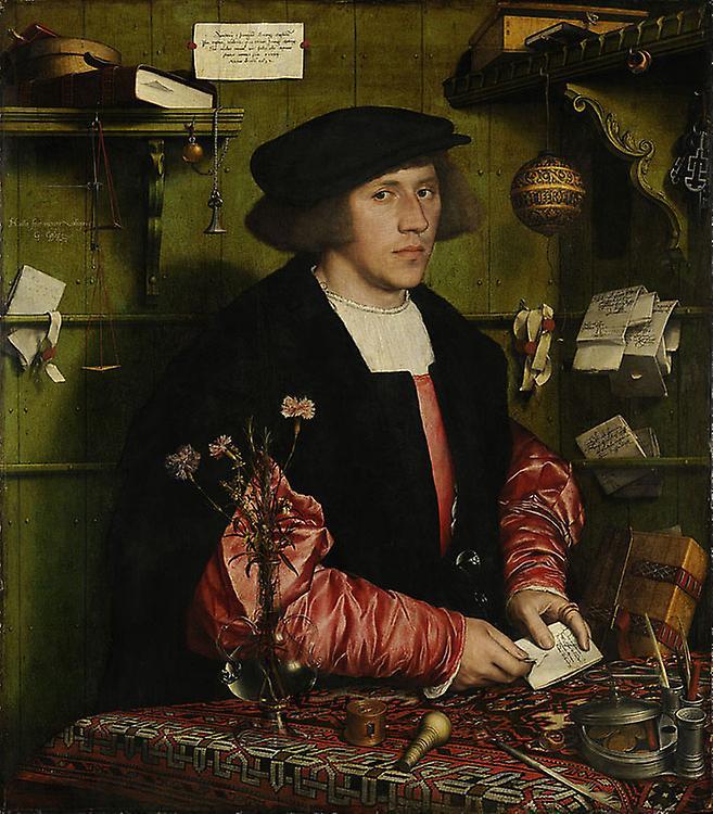 iEnjoy Portrait Of The Merchant Georg, Hans Holbein The Younger, 50x44cm