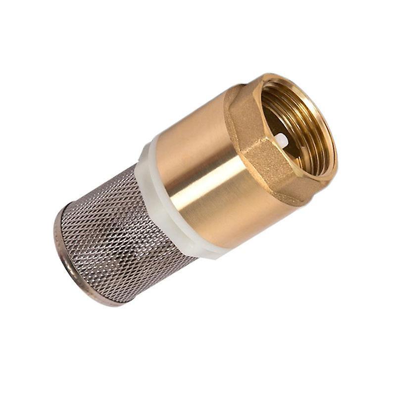 Szczw Brass Foot valve 33.7mm (1) DN25 non-return with stainless steel suction strainer