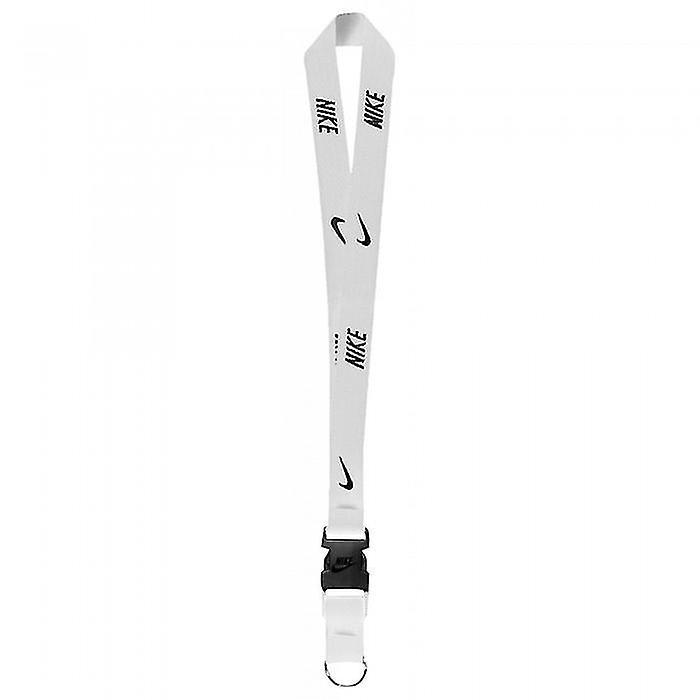 Nike Repeat Logo Lanyard White/Black One Size