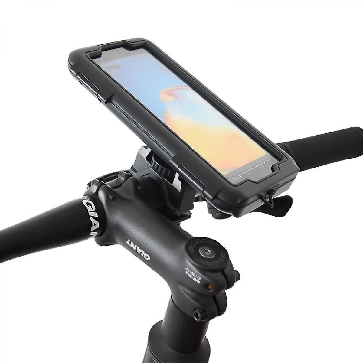 SSRGV Anti-Theft Waterproof Motorcycle Phone Holder Bike Phone Mount  Ball Handlebar Stem Mobile Holder with Double Socket Arms