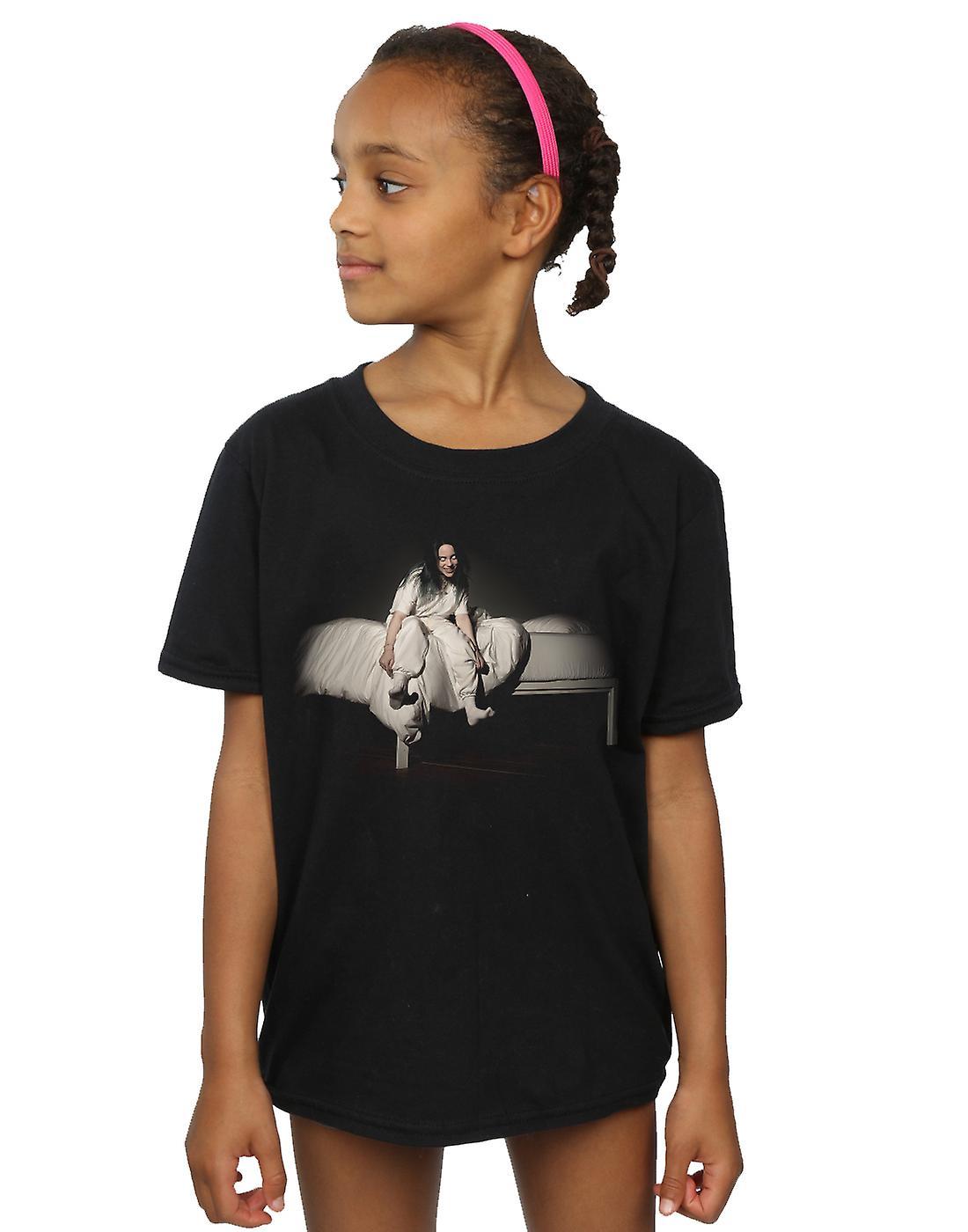 Absolute Cult Billie Eilish Girls Sweet Dreams T-Shirt Black 12-13 years