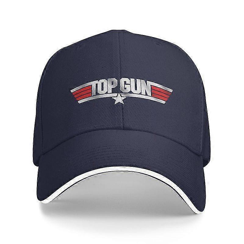 Fashion Top Gun Baseball Cap Unisex Adult American Film Adjustable Dad Hat For Men Women Hip Hop [JKW] Navy Blue