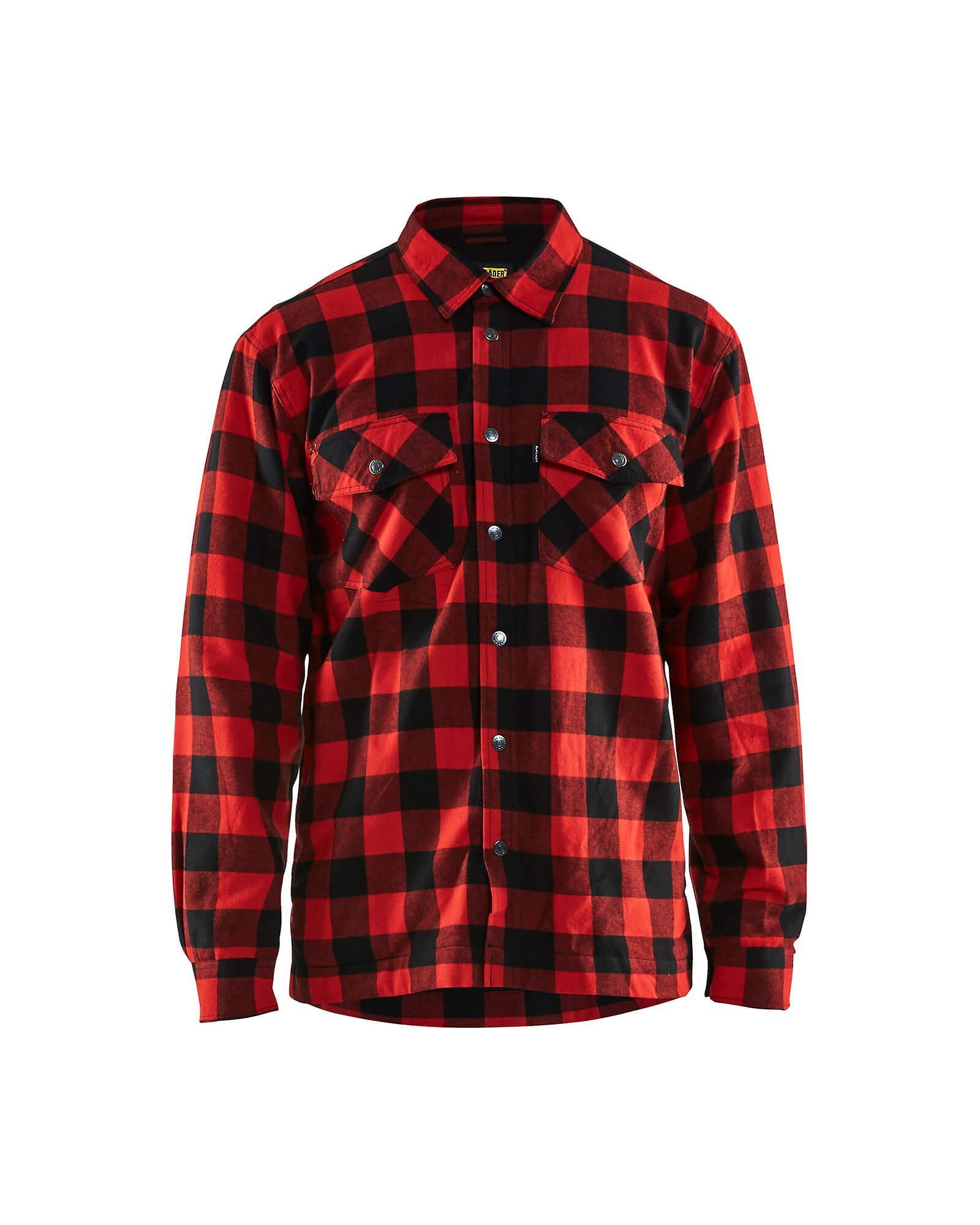 Blaklader 3225 lined flannel shirt - mens (32251131) Red/black L