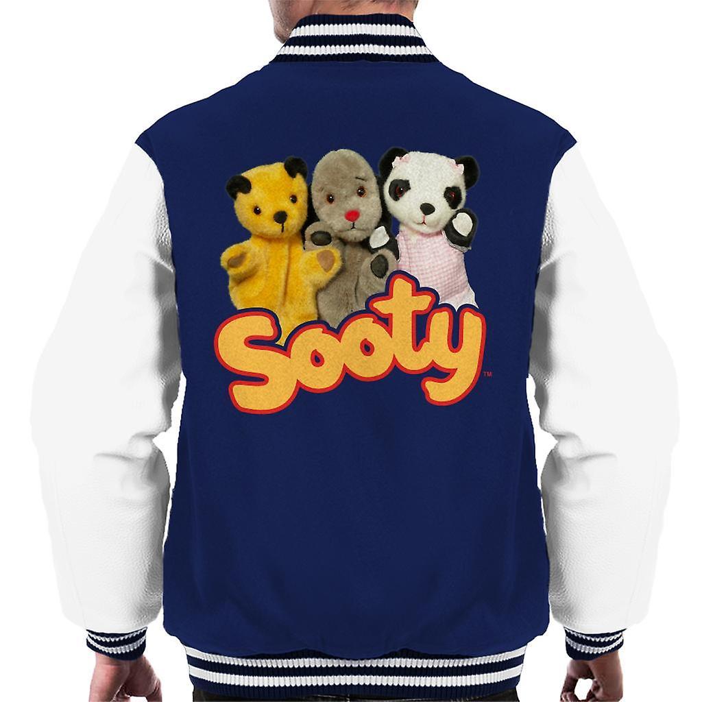 Sooty Sweep & Soo Men's Varsity Jacket Navy/White XX-Large