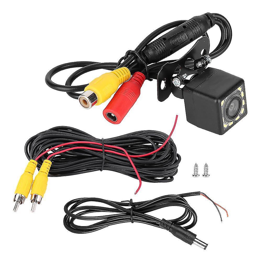 12 LED Night Vision HD Car Rear View Camera, IP67 Waterproof CCD Reversing Parking Monitor