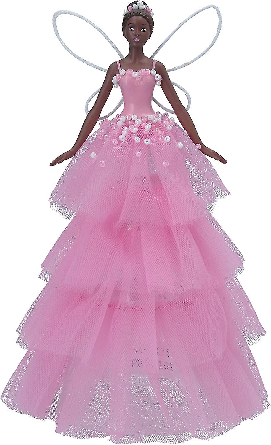 Gisela Graham Pretty Pink Fairy Christmas Tree Topper