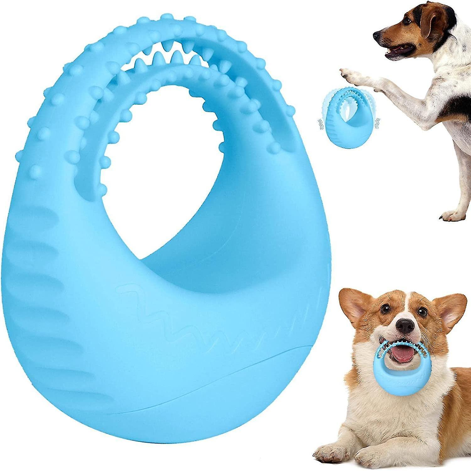 Tianzun Dog Chew Toy,shaped Dog Teething Toys For Cleaning Teeth,puppy Chew Toy For Teething, Soothing Itchy Teeth blue