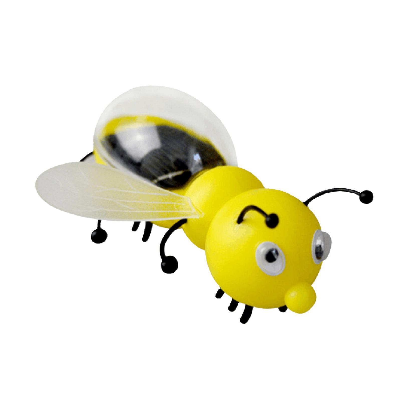 Haloppe Solar Bee Toy Fun And Educational Solar-Powered Pet Figure No Batteries Needed Simulated Novelty Solar Toy Honeybee