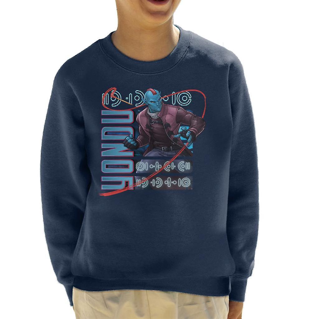 Marvel Guardians Of The Galaxy Cartoon Yondu Kid's Sweatshirt Navy Blue Large (9-11 yrs)