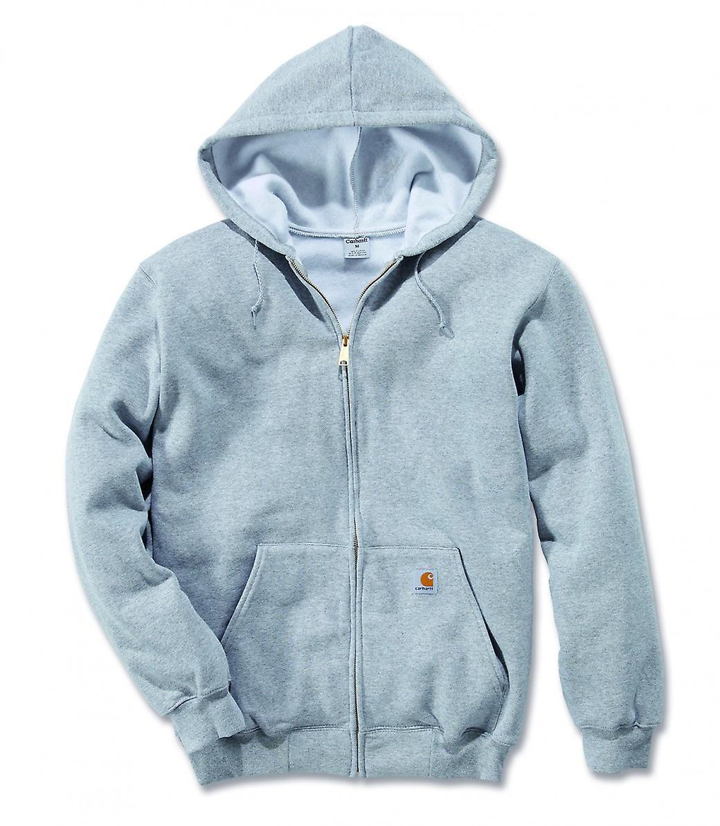 Carhartt men's Zip Hoodie Midweight Hooded Zip Front Sweatshirt Heather Grey XL