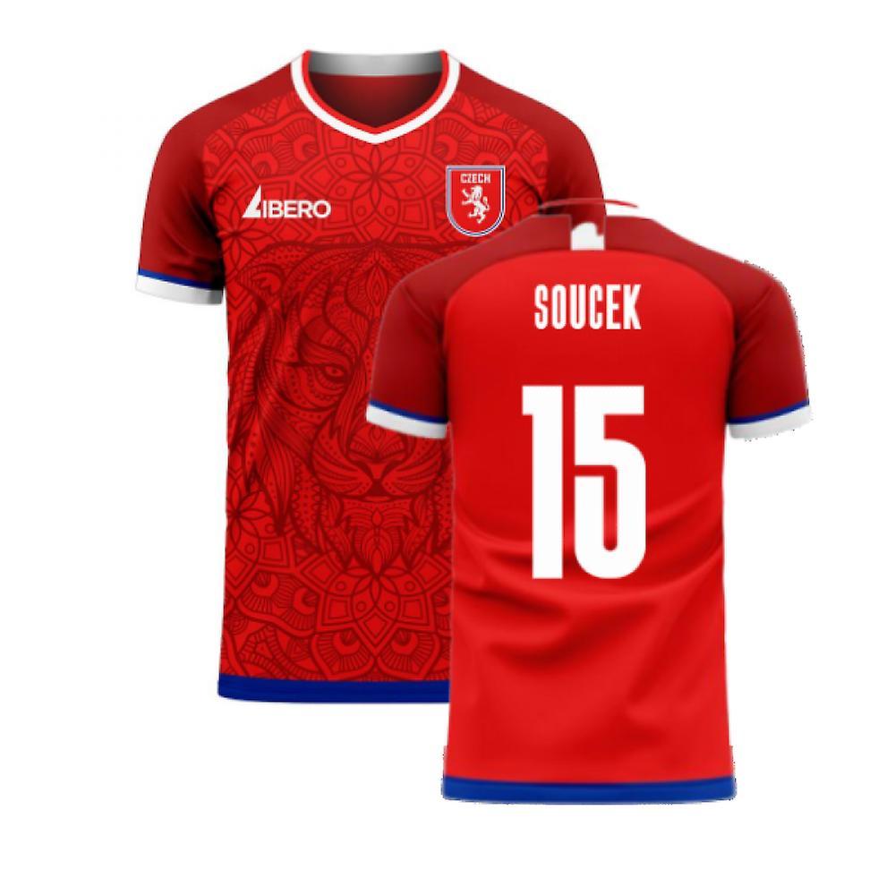 Libero Sportswear Czech Republic 2024-2025 Home Concept Kit (Libero) (SOUCEK 15) Red M