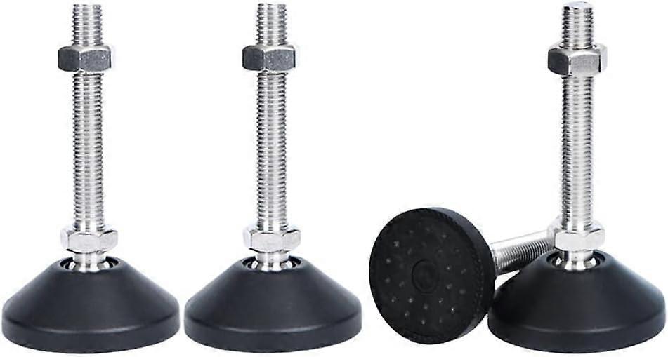 Elrachen 4 Pieces Adjustable Leg M8x50 Furniture Adjustment Screws Adjustable Furniture Legs Universal