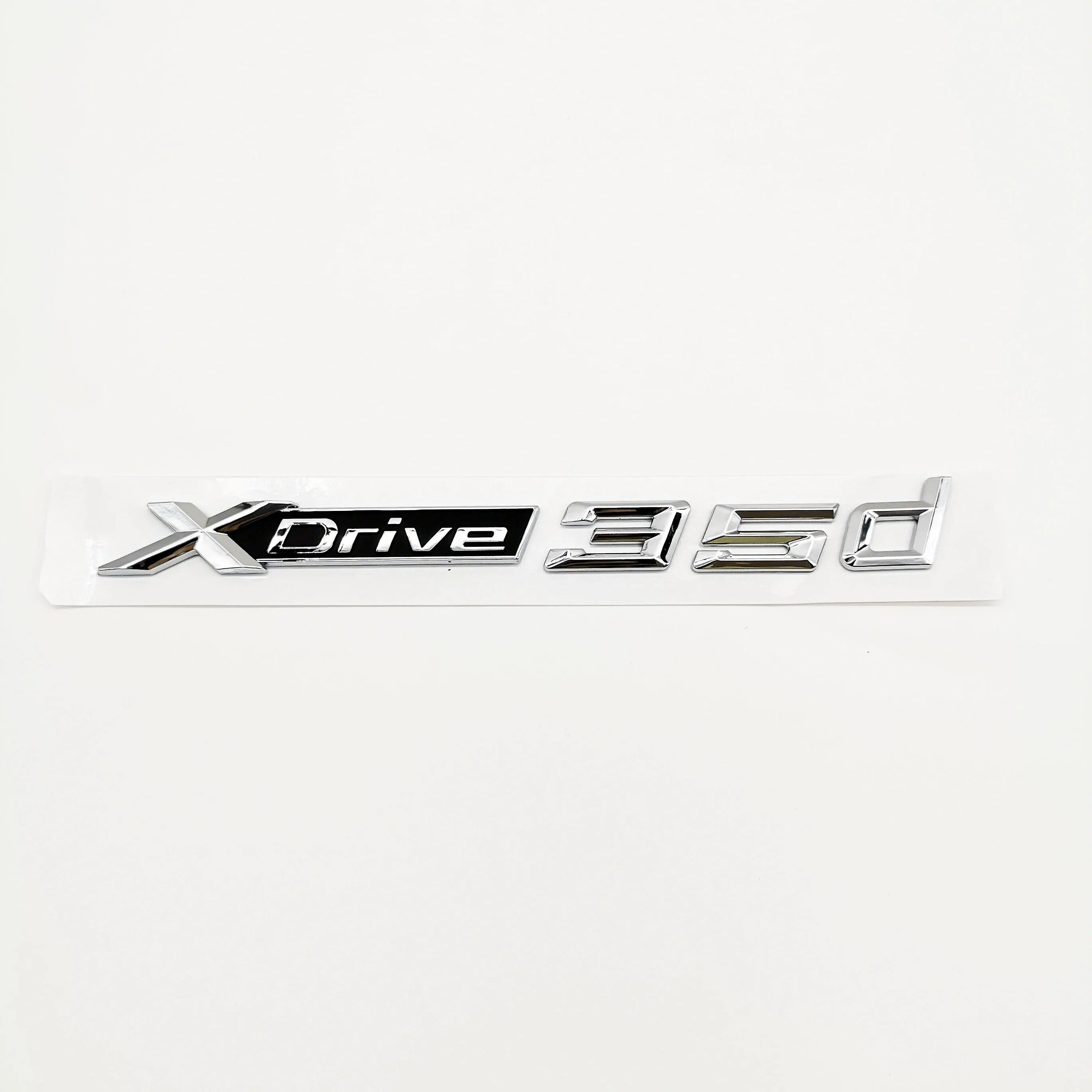 Hikig Car Stickers Xdrive 18d 25d 28d 30d 35d 40d 45d 50d Chrome Fender Emblem Rear Trunk Badge For Bmw X1 X3 X4 X5 X6 X7 Accessories XDrive 35d