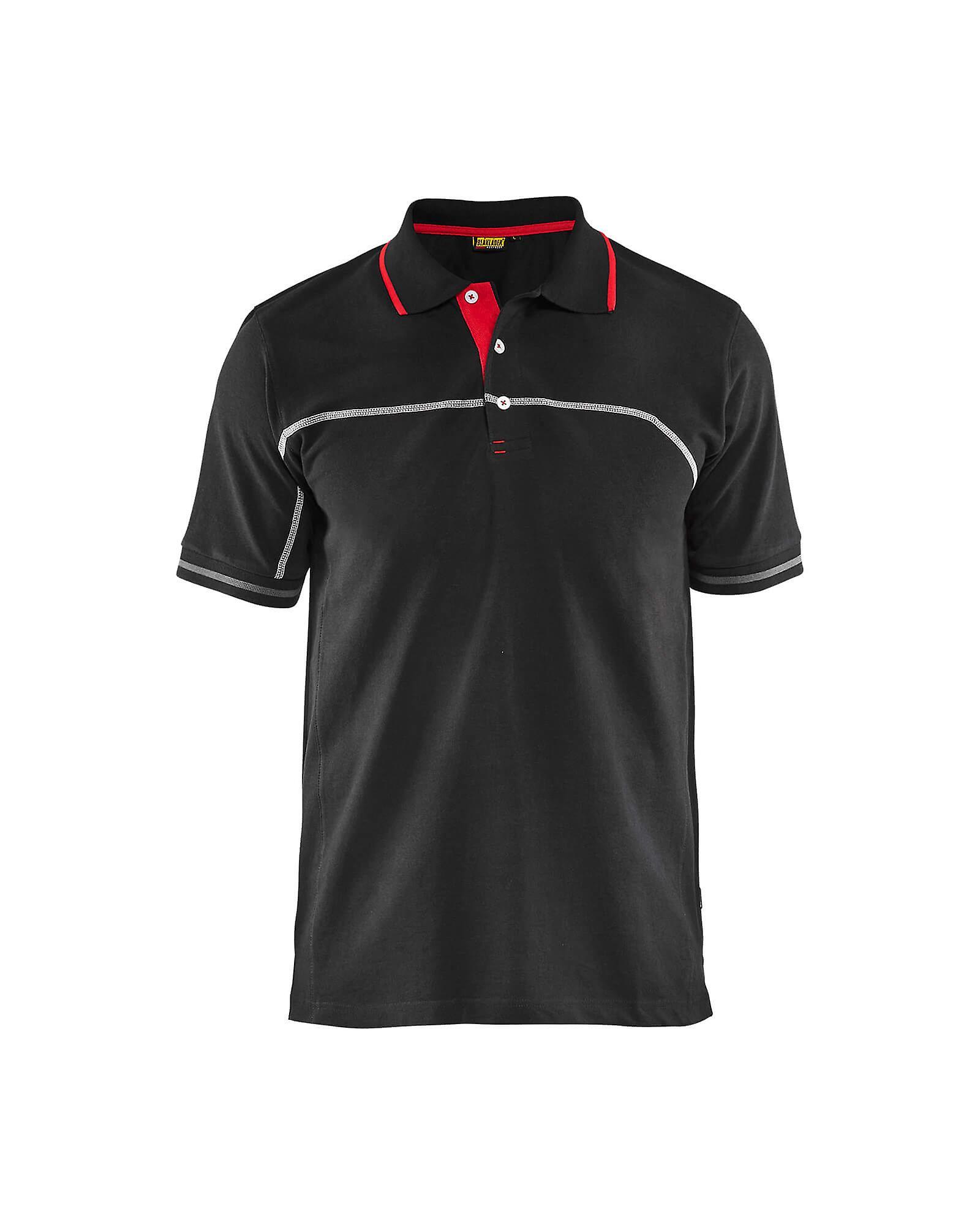 Blaklader 3389 work polo shirt - mens (33891050) Black/red M