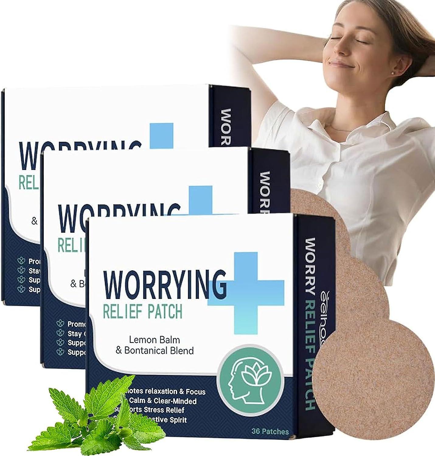 Frusde Anxiety Relief Patch, Worrying Relief Patch, Anti Stress Patch, Stress Relief Patch, Worrying Relief Patch For Adults Natural Mood Support 3...