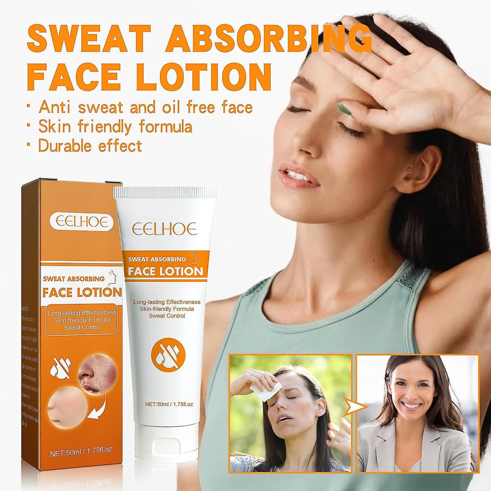 Kakanwo EELHOE Facial Sweat Absorbing Lotion 50ml, Antiperspirant for face and body 1pcs Free Size