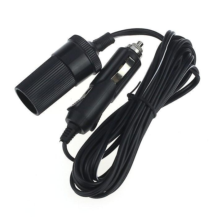 Taishh 12V 10A Car Accessory Lighter Socket Extension Cord Cable 2m Black