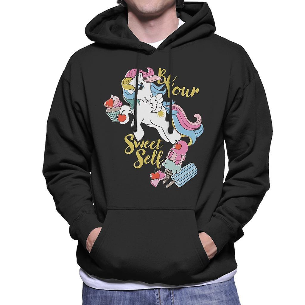 My Little Pony Be Your Sweet Self Men's Hooded Sweatshirt Black Large