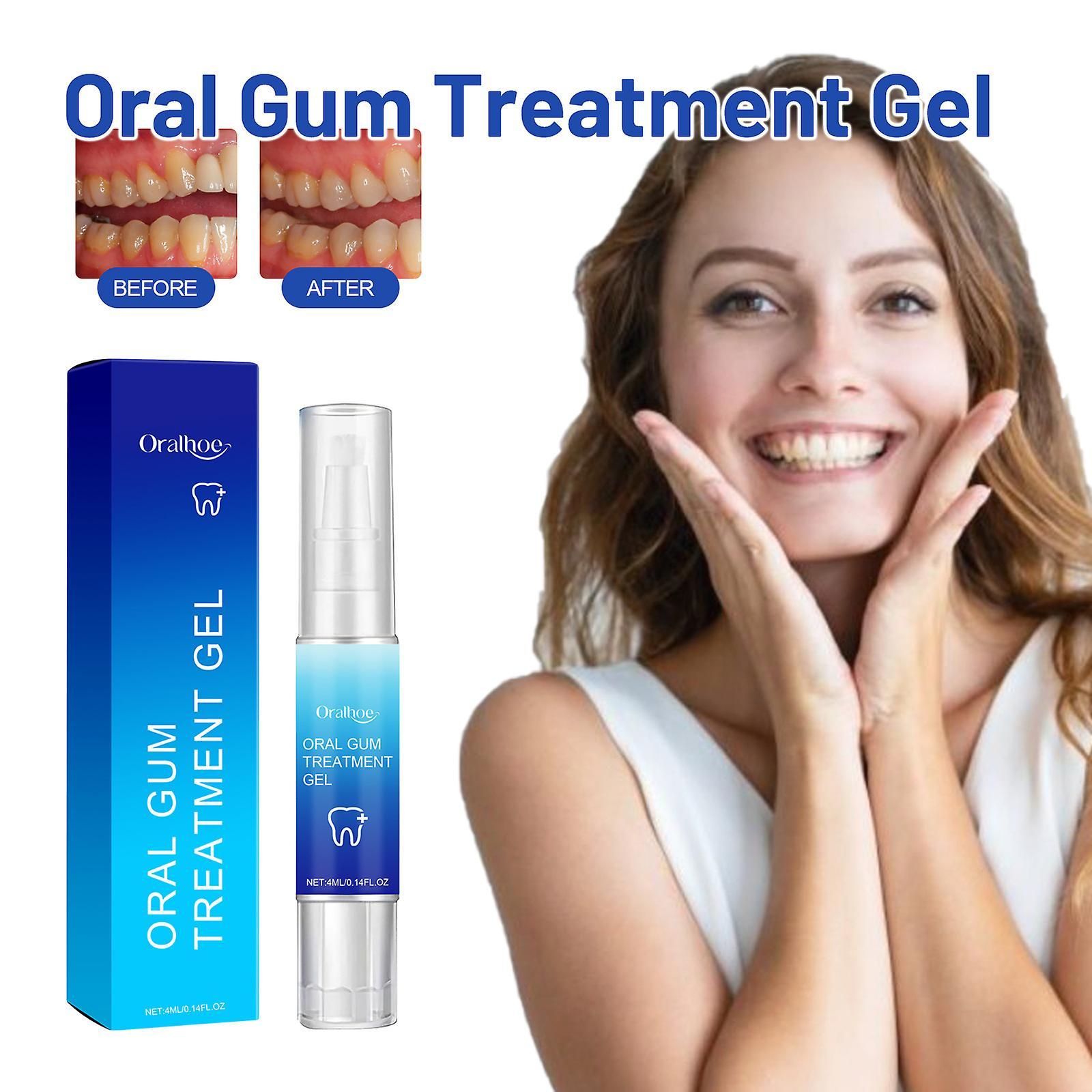 Fongwan Gum Shield Therapy Gel, Oral Care Teeth Whitening Essence Pen, Gum Repair Therapy Gel, Gum Regrowth Gel Restore Gum Health 3pcs - 12ml