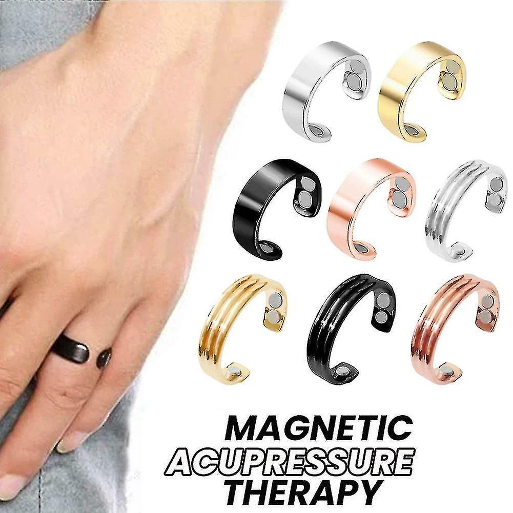 Htclv Magnet Lymphatic Drainage Therapeutic Magnetic Ring Amboss silver