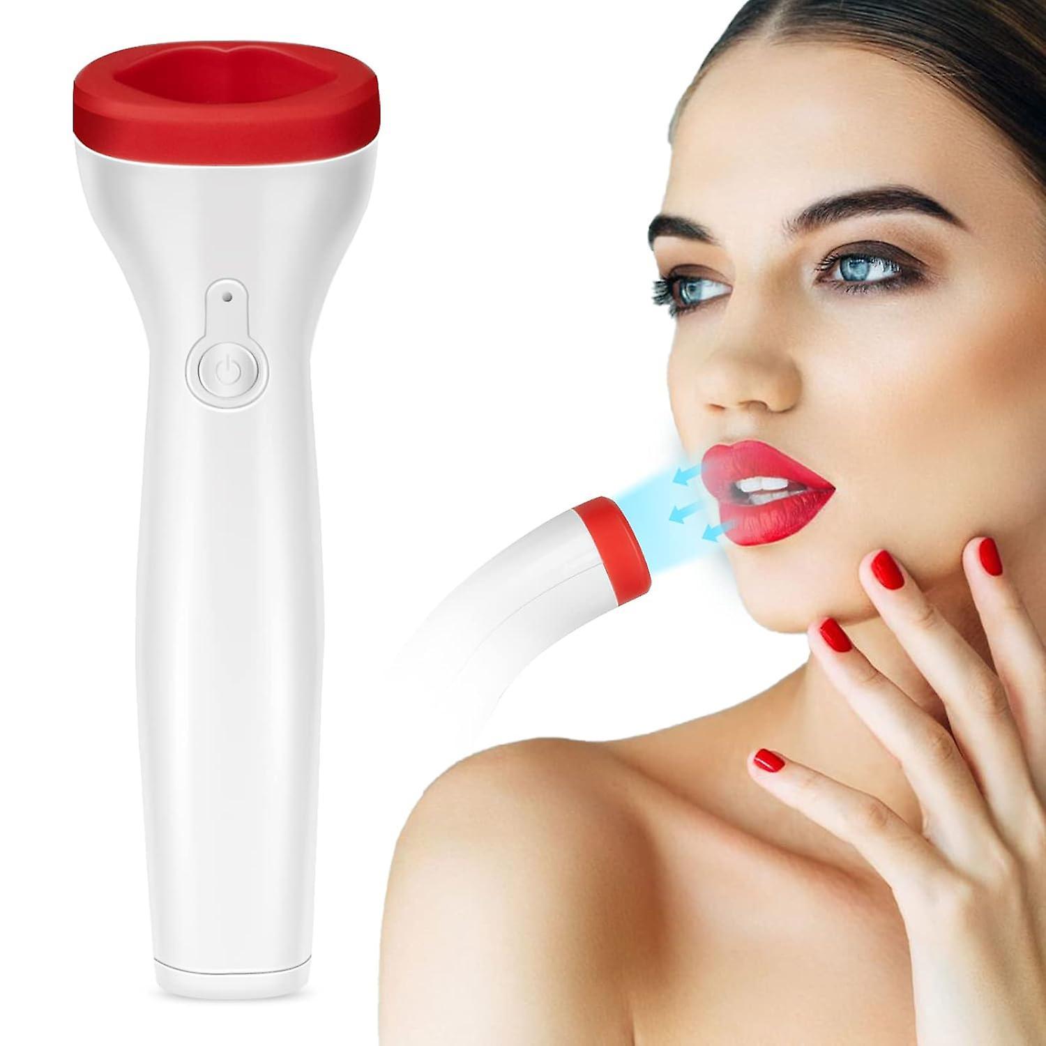 Fongwan Lip Enhancer Device Lip Filler Beauty Pump, Electric Lip Plumper Device For Natural Pout white