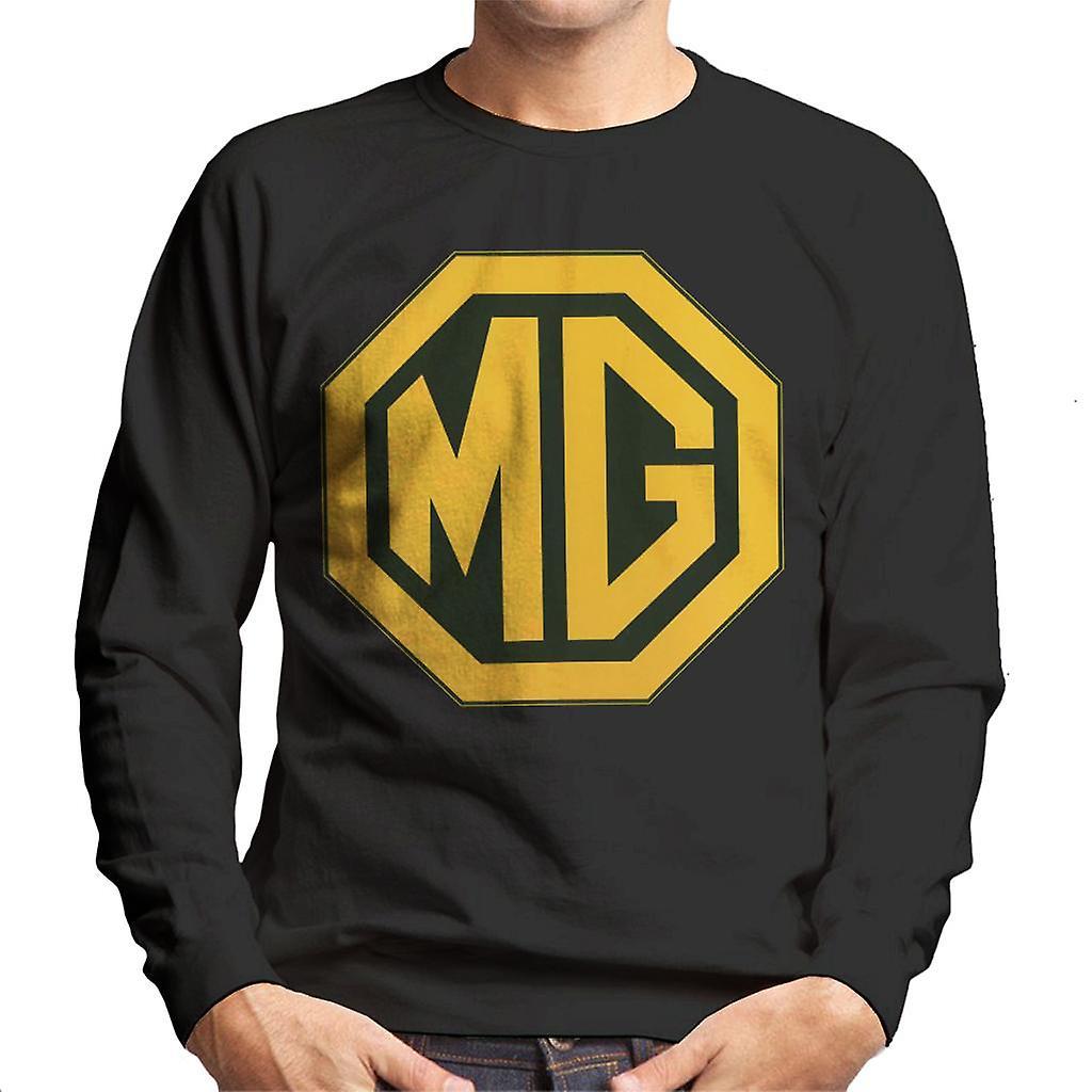 MG Gold Logo British Motor Heritage Men's Sweatshirt Black Large