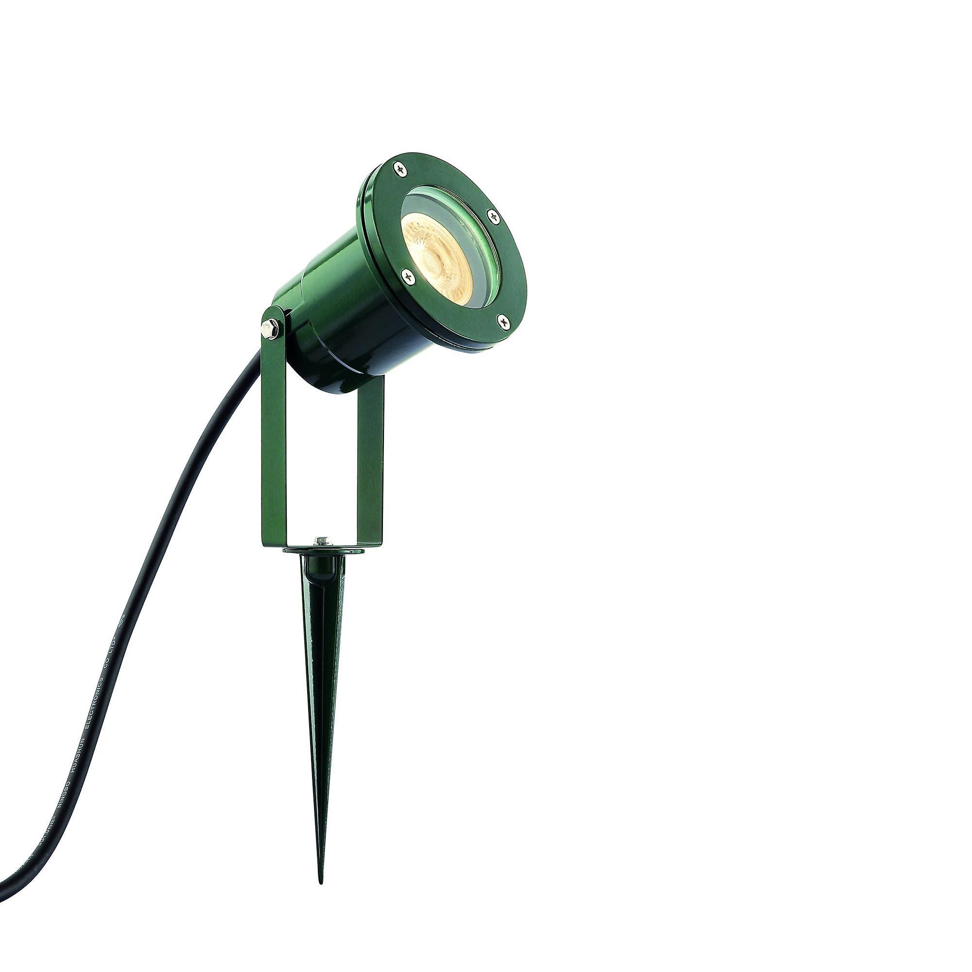 Saxby Lighting (Poole) Opaz Mv Outdoor Floor Green Spike Light IP65 7W Green Paint