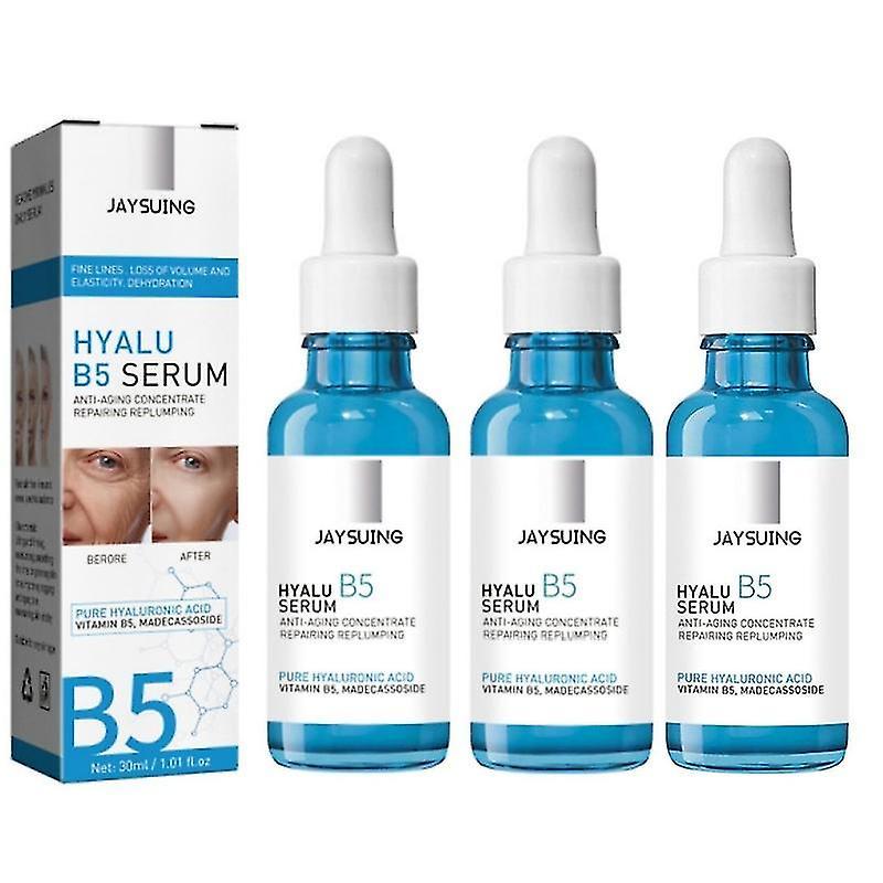 Unbrand 3pcs Hyalu B5 Pure Hyaluronic Acid Serum Triple Anti-aging Concentrate Repairing Essence, Replump Skin Smooth.