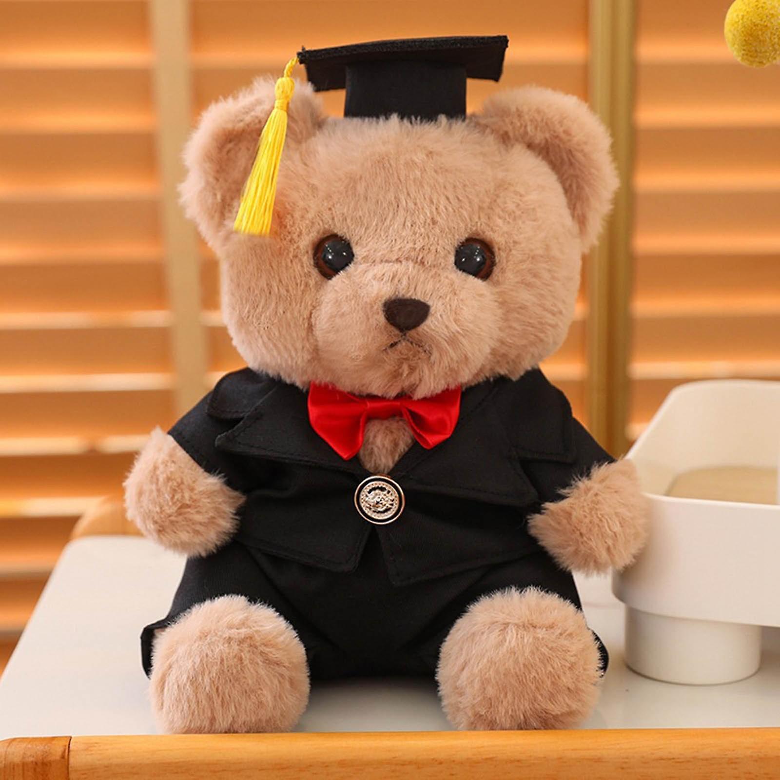 Flye Graduation Bear Doll Hat Bear Doll Plush Toy Graduation Commemorative Gift FLYE2346 E One Size