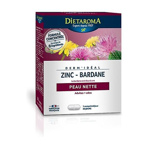 Dietaroma Dermidéal - Zinc Burdock Complex 30 tablets