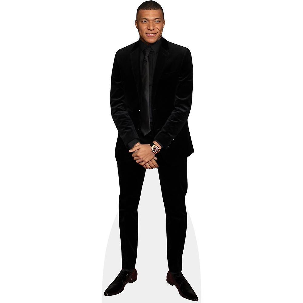 Celebrity Cutouts Kylian Mbappé (Suit) Cardboard Cutout (lifesize OR mini size). Standee. Stand Up. Mini Size Cutout