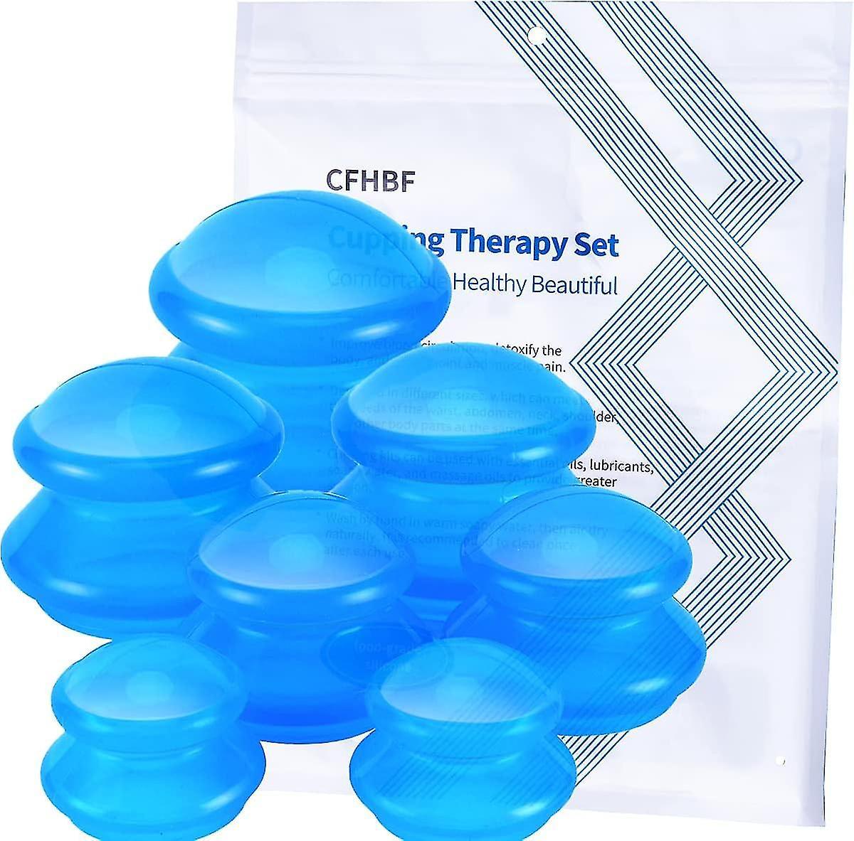 Haoyunlia 4 Size Silicone Cupping Therapy Sets- Cupping Therapy Professional Studio And Home Use Cupping Set, Stronger Suction Best For Myol Massag...