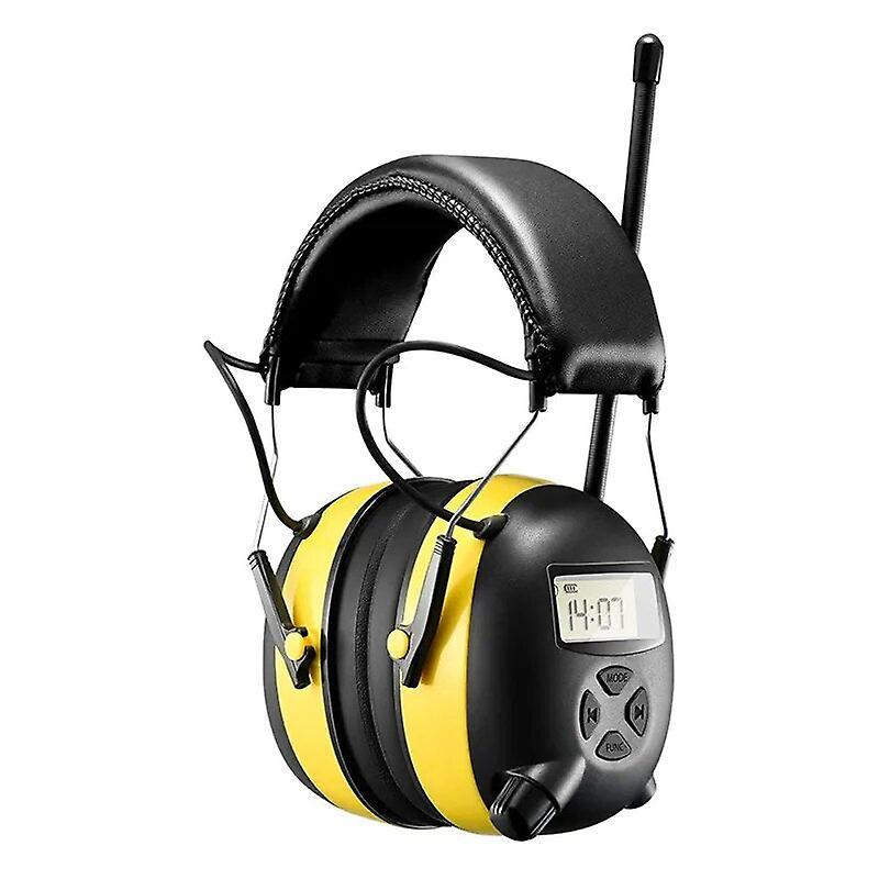 mickcara Nrr 30db mp3 am fm radio hearing protection ear muffs electronic ear protector noise reduction safety earmuffs for working