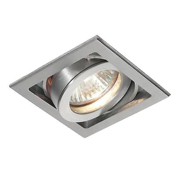 Saxby Lighting Xeno 1 Light Recessed Downlight Aluminium, GU10